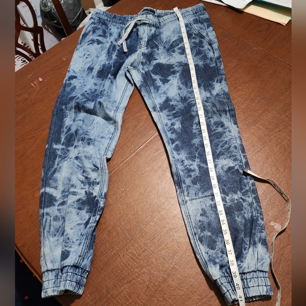 Blue Tie-Dye Jogger Pants - Picture 3 of 9